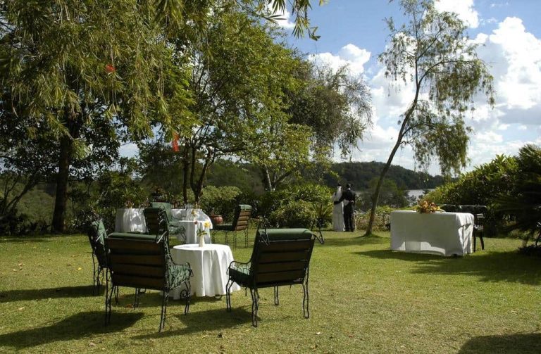 Arusha Serena Hotel garden seating