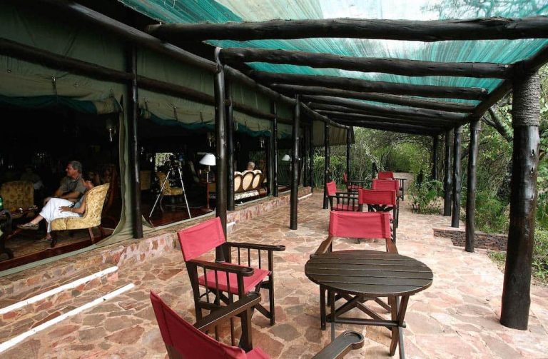 Kirawira Luxury Lodge lounge verandah