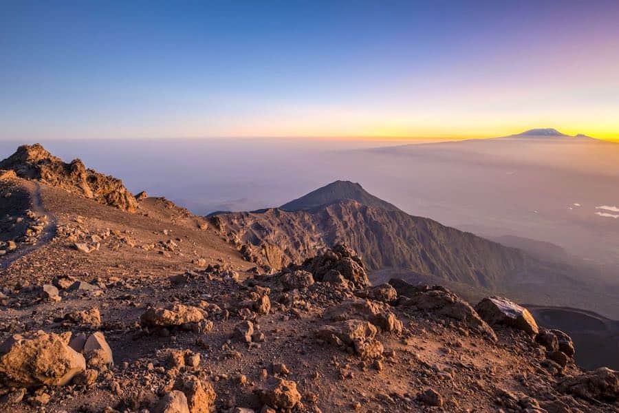 Sunrise from Mount Meru
