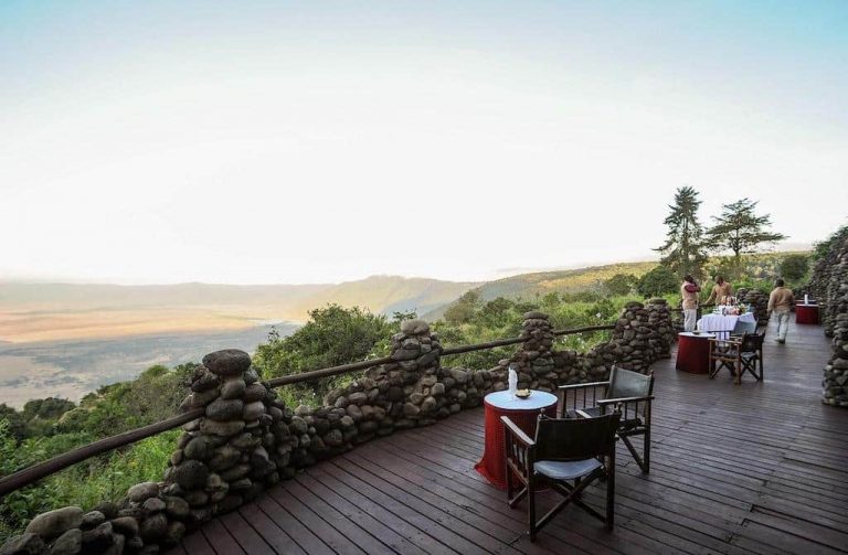 Ngorongoro Serena Lodge deck