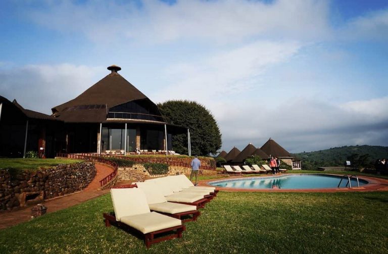 Ngorongoro Sopa Lodge pool area