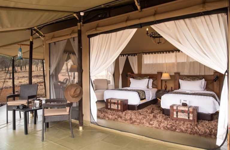 Ole Serai Luxury Camp tent interior