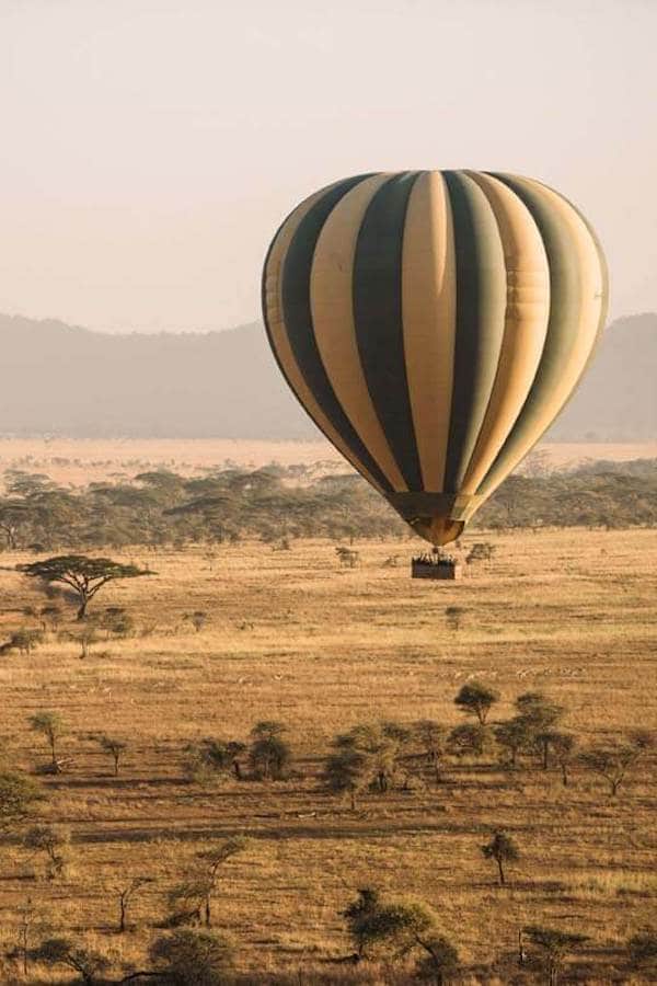 Serengeti hot air ballon flight