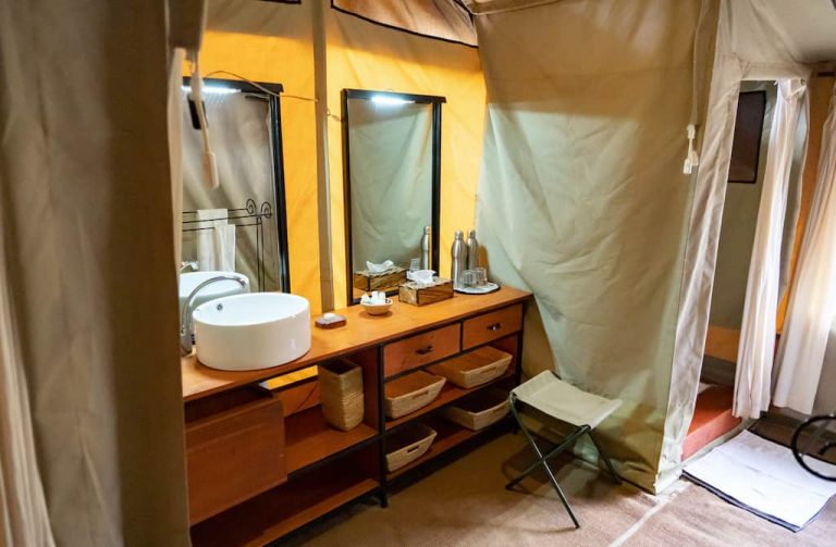 ThornTree Tented Camp tent bathroom
