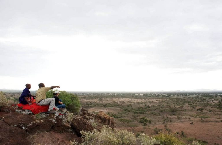 View on walking safari, Kambi ya Tembo