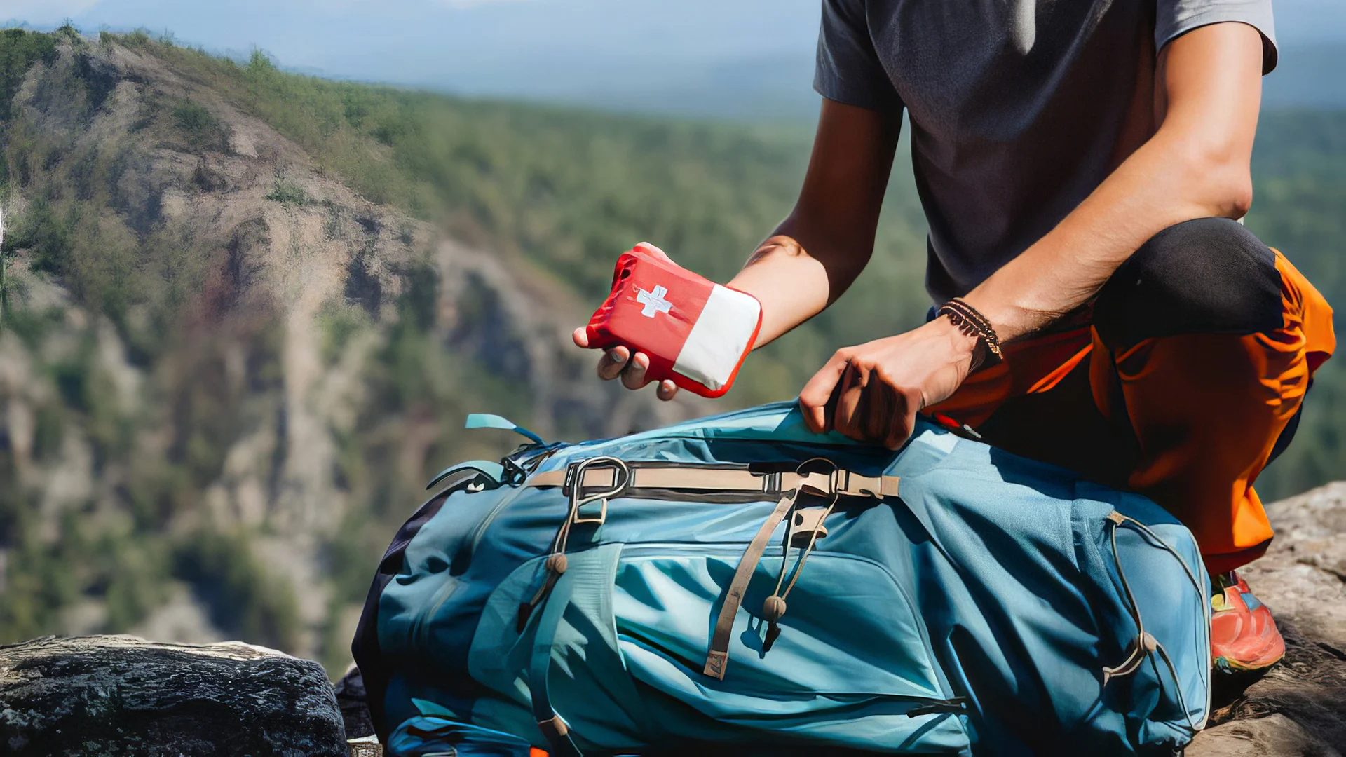 Essential items to pack for travel, including a first aid kit, to avoid forgetting important things