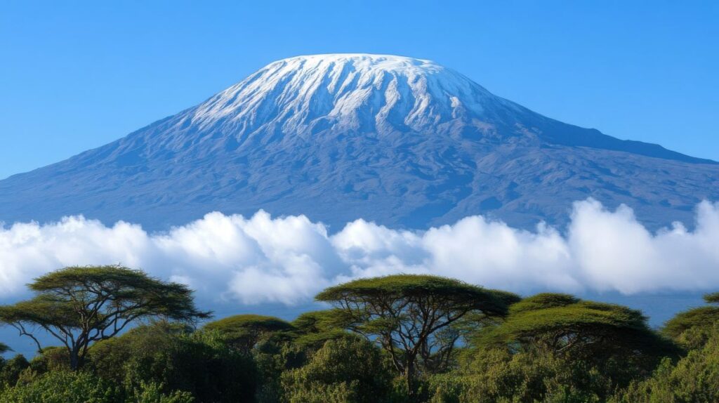 very beautiful view of mount kilimanjaro