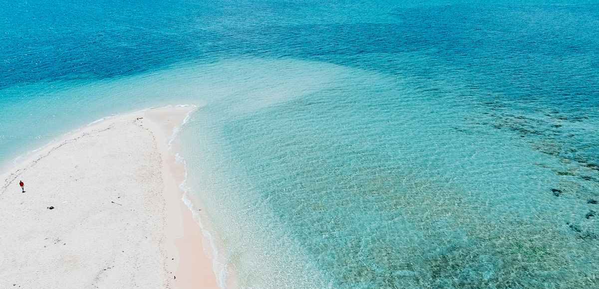 drone shot of Zanzibar Island, Tanzania