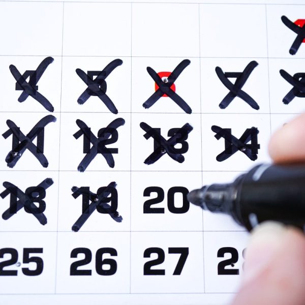 days of the month in the calendar